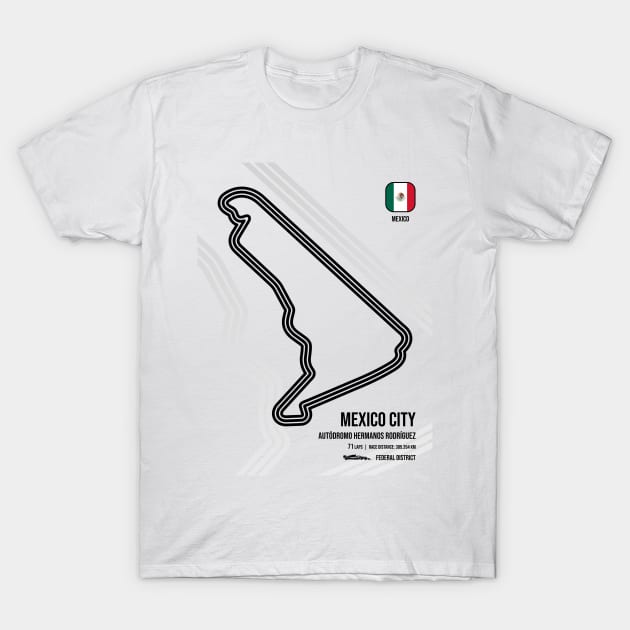 Mexico City Race Track T-Shirt by RaceCarsDriving